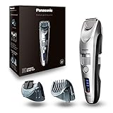 Panasonic Premium Bartschneider ER-SB60, 19 Längeneinstellungen, Barttrimmer 0,5-10 mm, Trimmer für Herren, mit Ladestation Bk